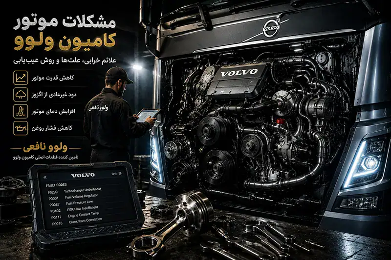 عیب‌یابی مشکلات موتور کامیون ولوو با دیاگ تخصصی - ولوو نافعی